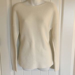 Liz Claiborne Ivory Ribbed Sweater